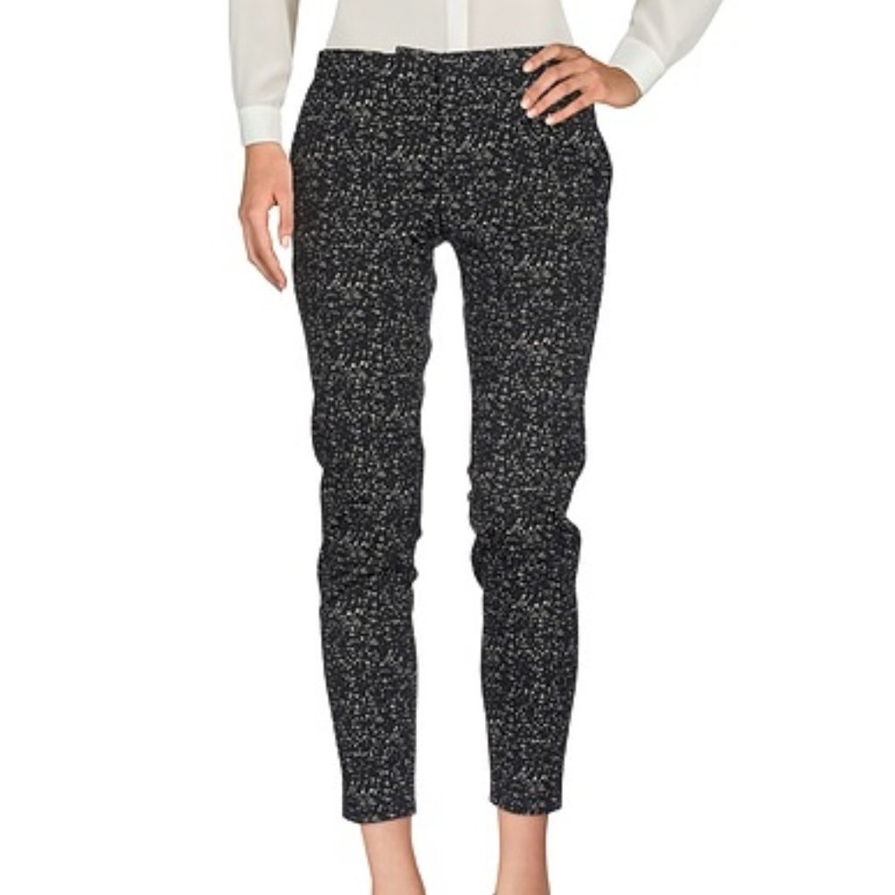 Twisty Parallel Universe Black pants with white flecks